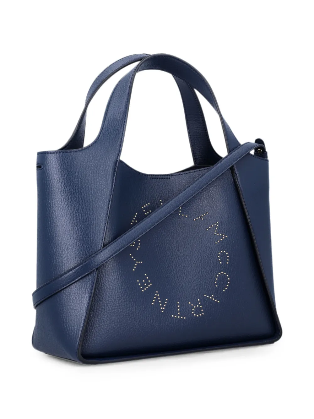 Stella McCartney Crossbody shopper met logo Blauw