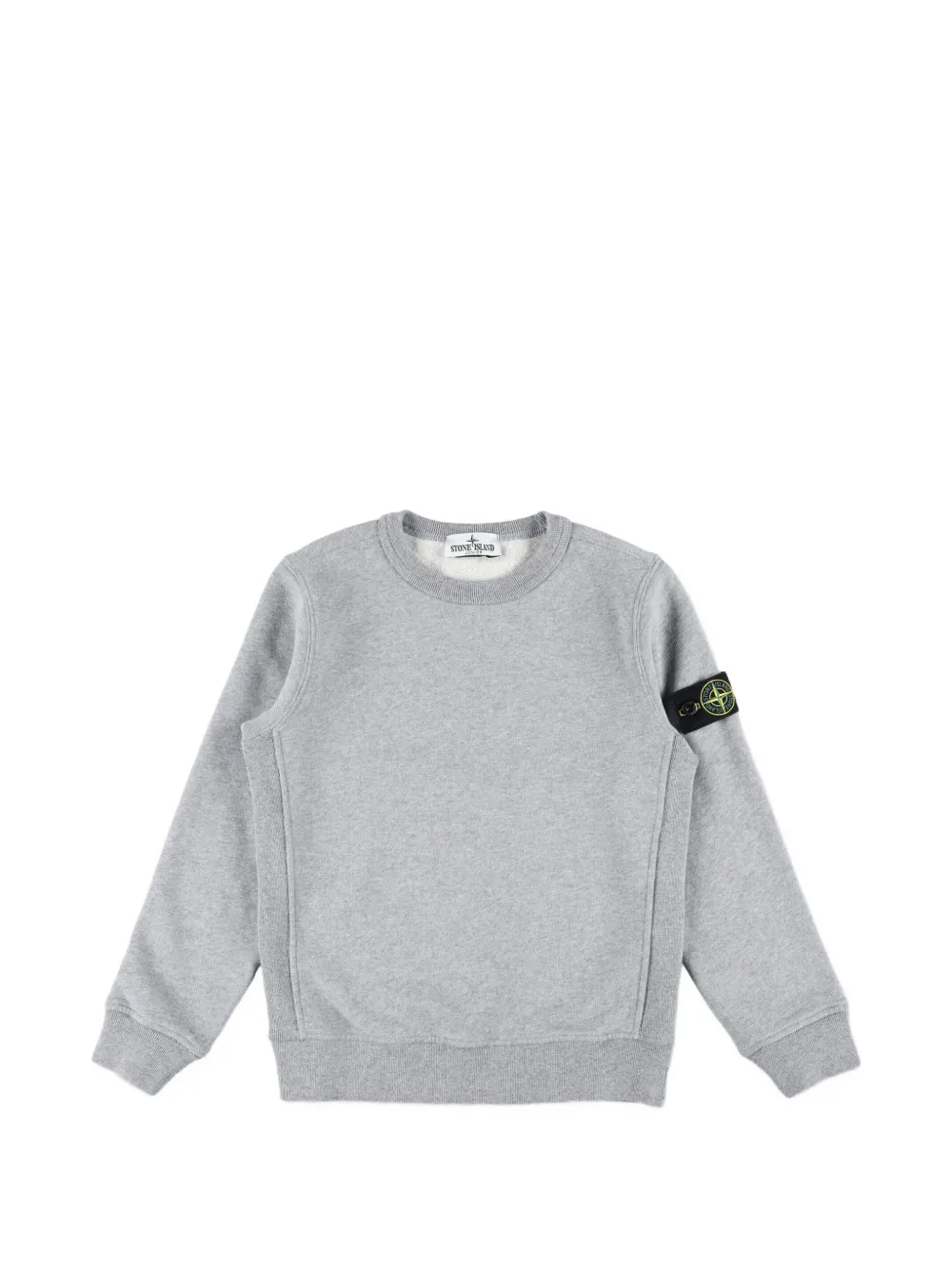 Stone Island Junior Compass-patch sweater - Grigio