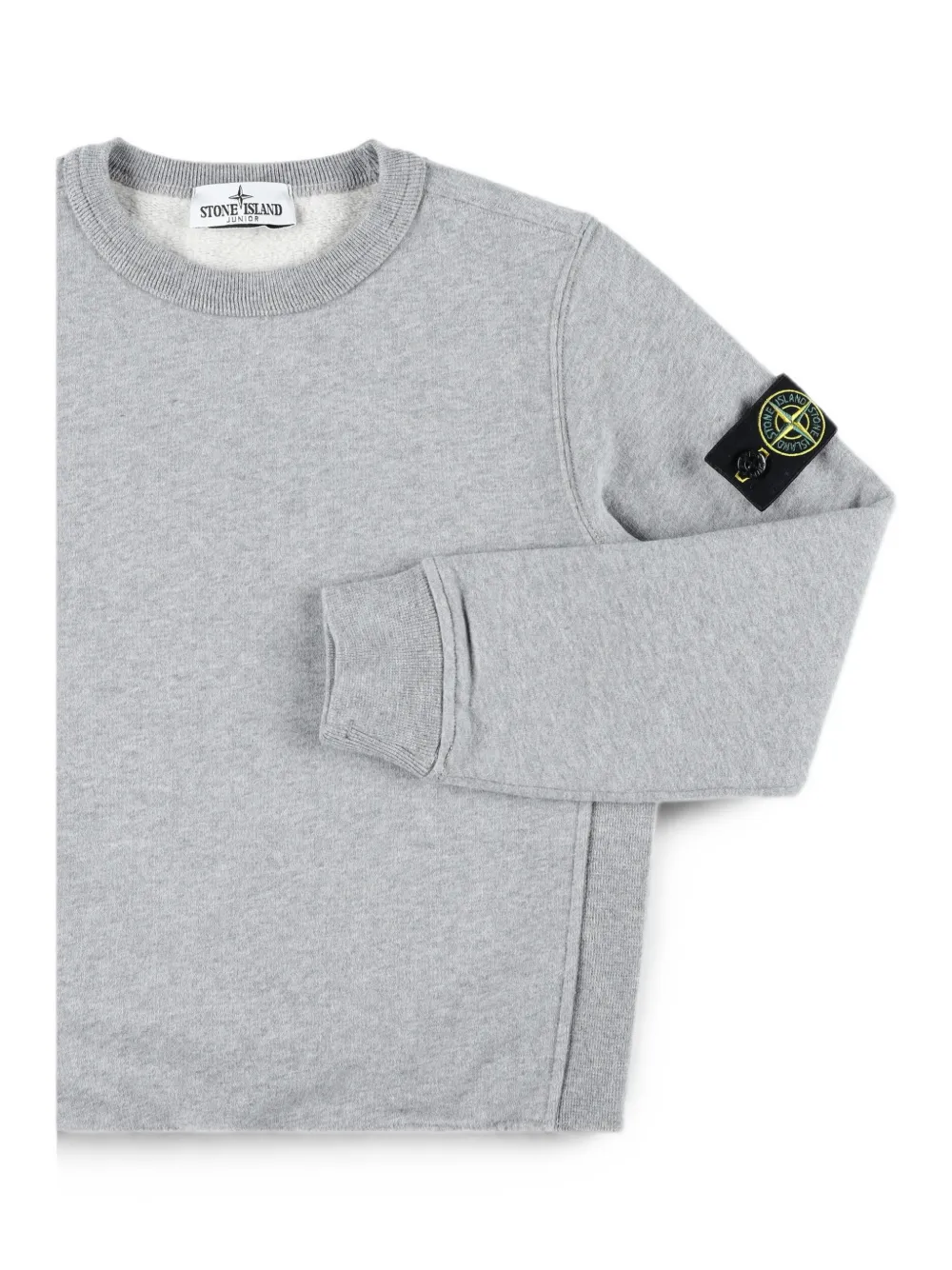 Stone Island Junior Trui met Compass-logopatch Grijs