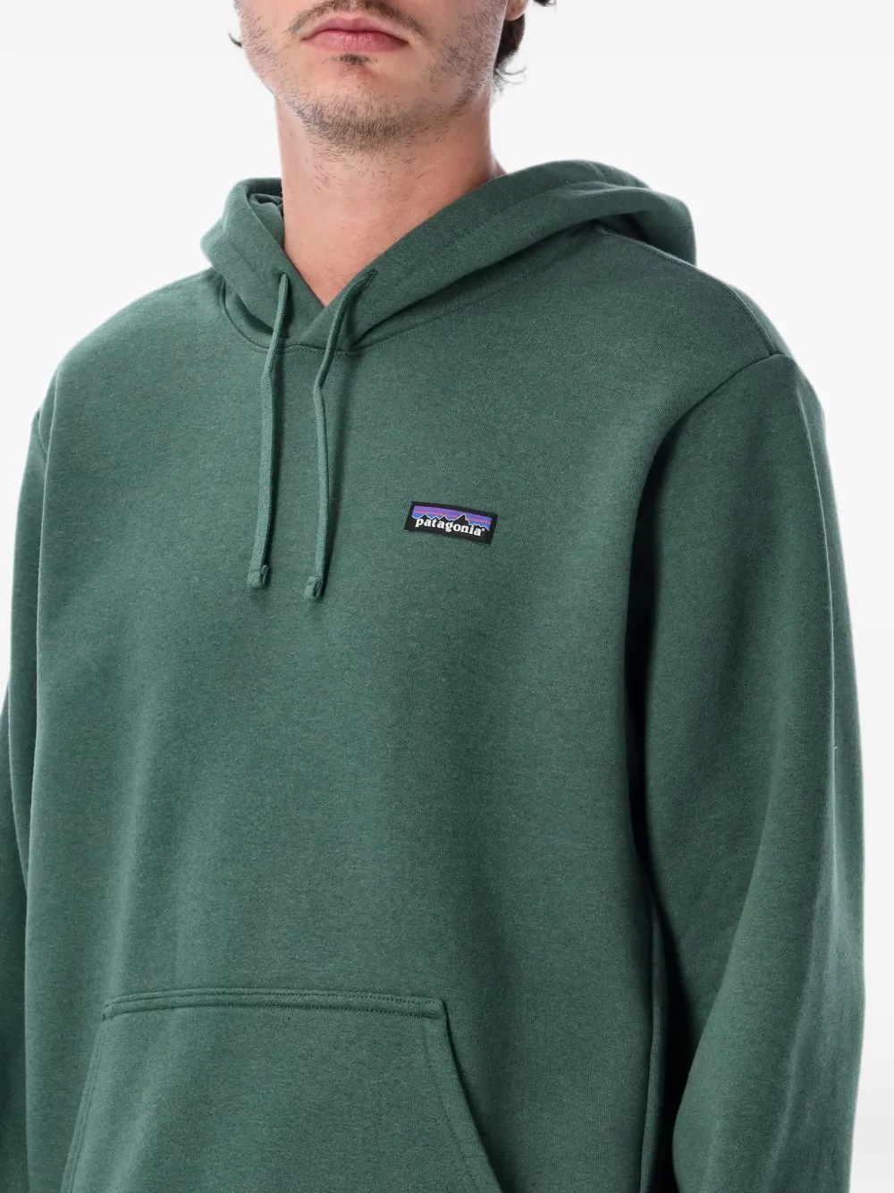 Patagonia P-6 Label Uprisal hoodie met opgestikte buidelzak en logo Groen