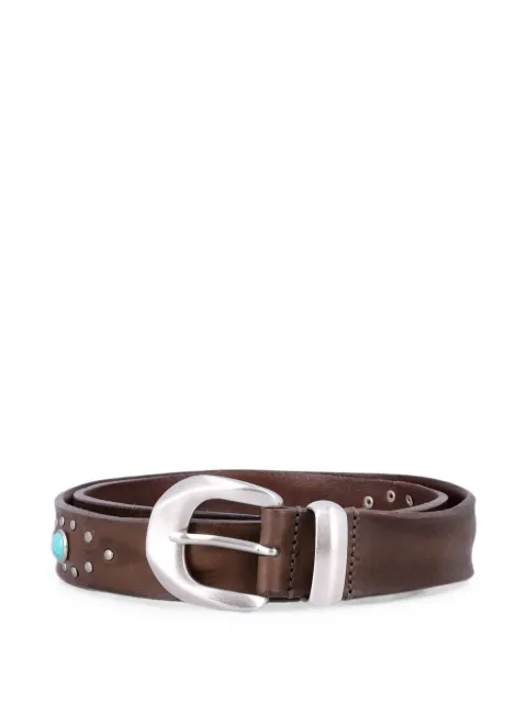 MANCINI 1979 Alfred stud-embellished leather belt