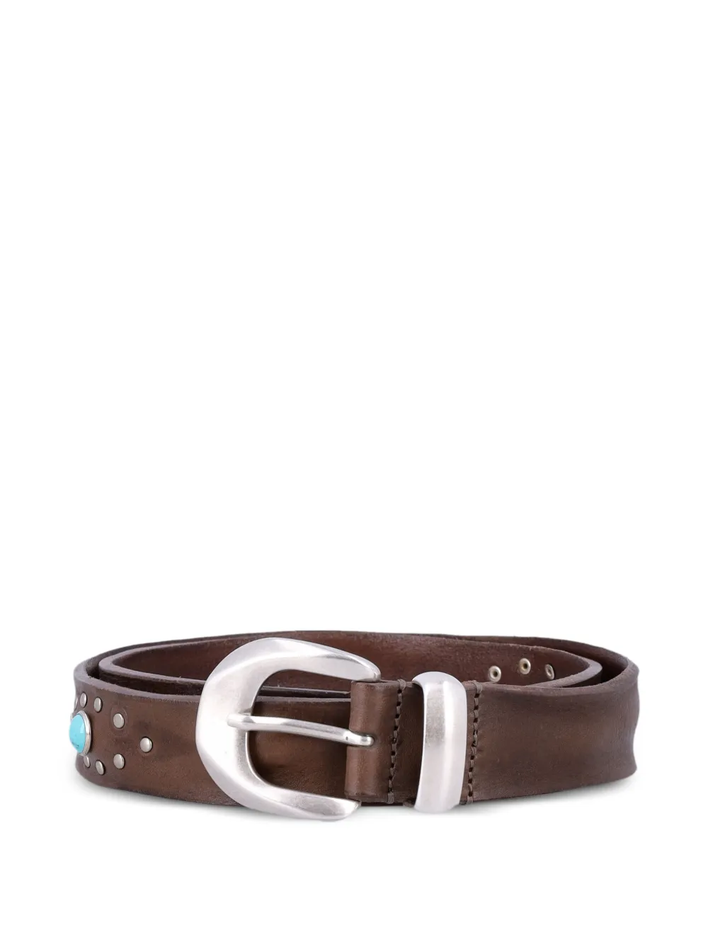 MANCINI 1979 Alfred stud-embellished leather belt