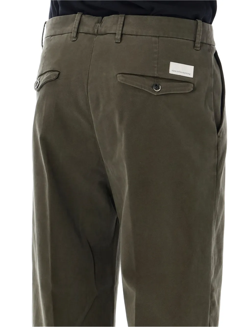 Nine In The Morning Apollon straight-leg trousers Groen