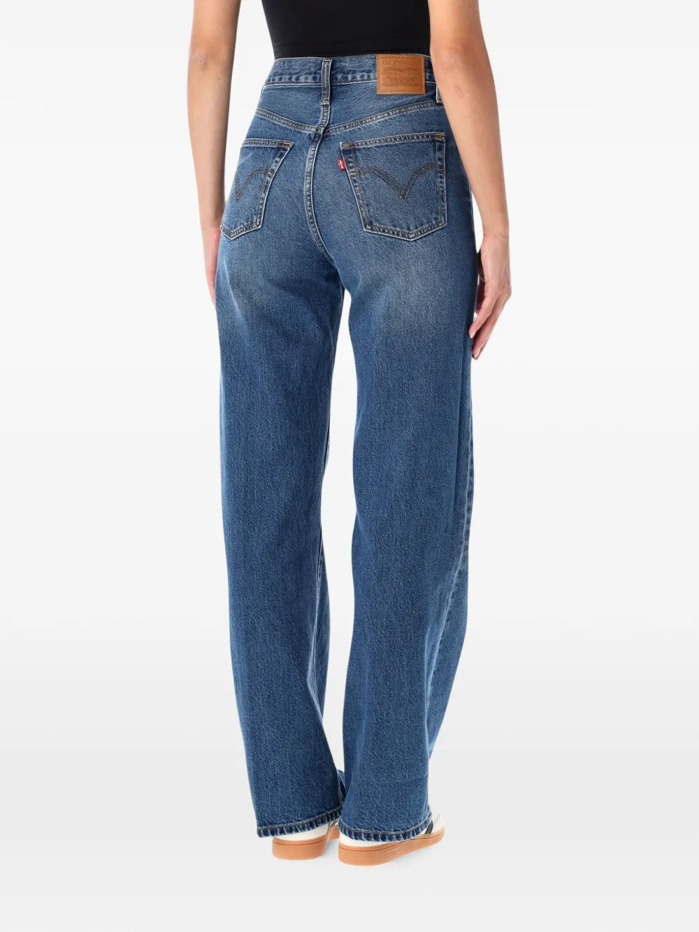 Levi's Jeans met vervaagd effect Blauw