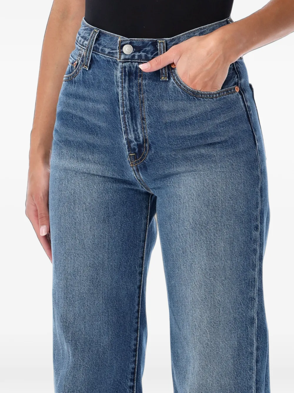 Levi's Jeans met vervaagd effect Blauw