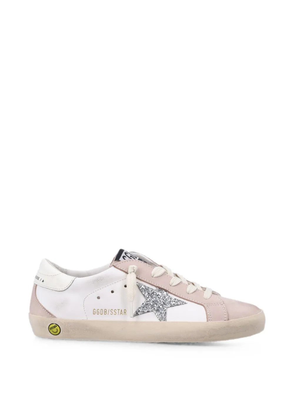 Golden Goose Kids Super-Star glitter-star sneakers Beige