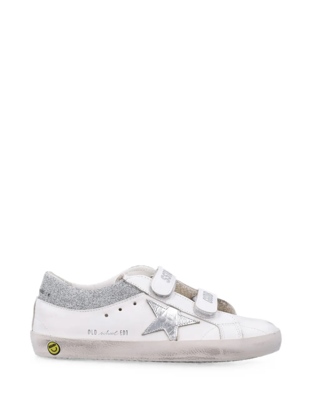 Golden Goose Kids Old School glitter-effect sneakers Wit