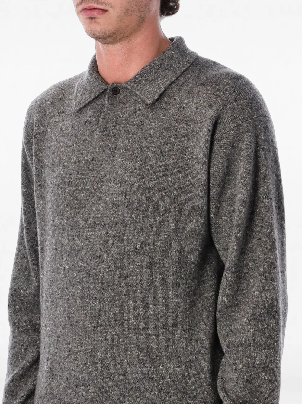 Auralee Kasjmier poloshirt Grijs