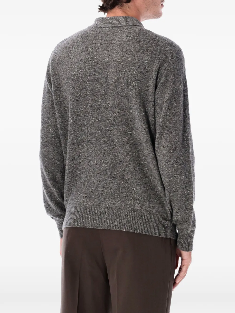 Auralee Kasjmier poloshirt Grijs