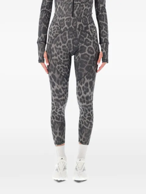 adidas by Stella McCartney x Stella McCartney leopard-print logo-print leggings