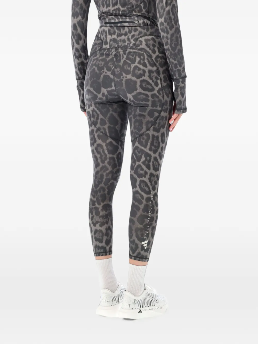 adidas by Stella McCartney x Stella McCartney legging met luipaardprint Grijs