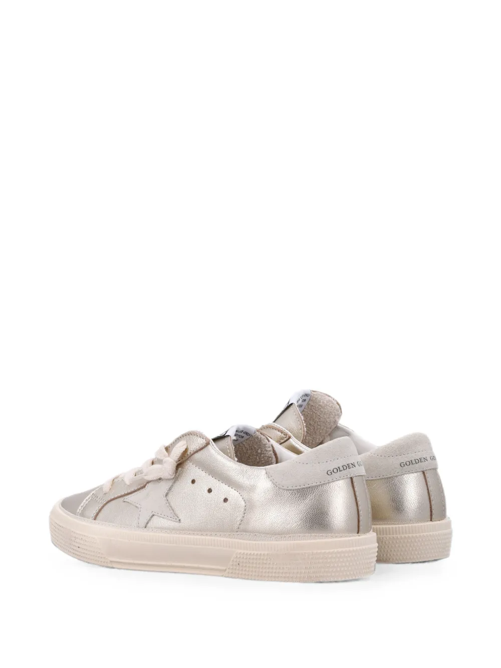 Golden Goose Kids May star-patch sneakers Goud