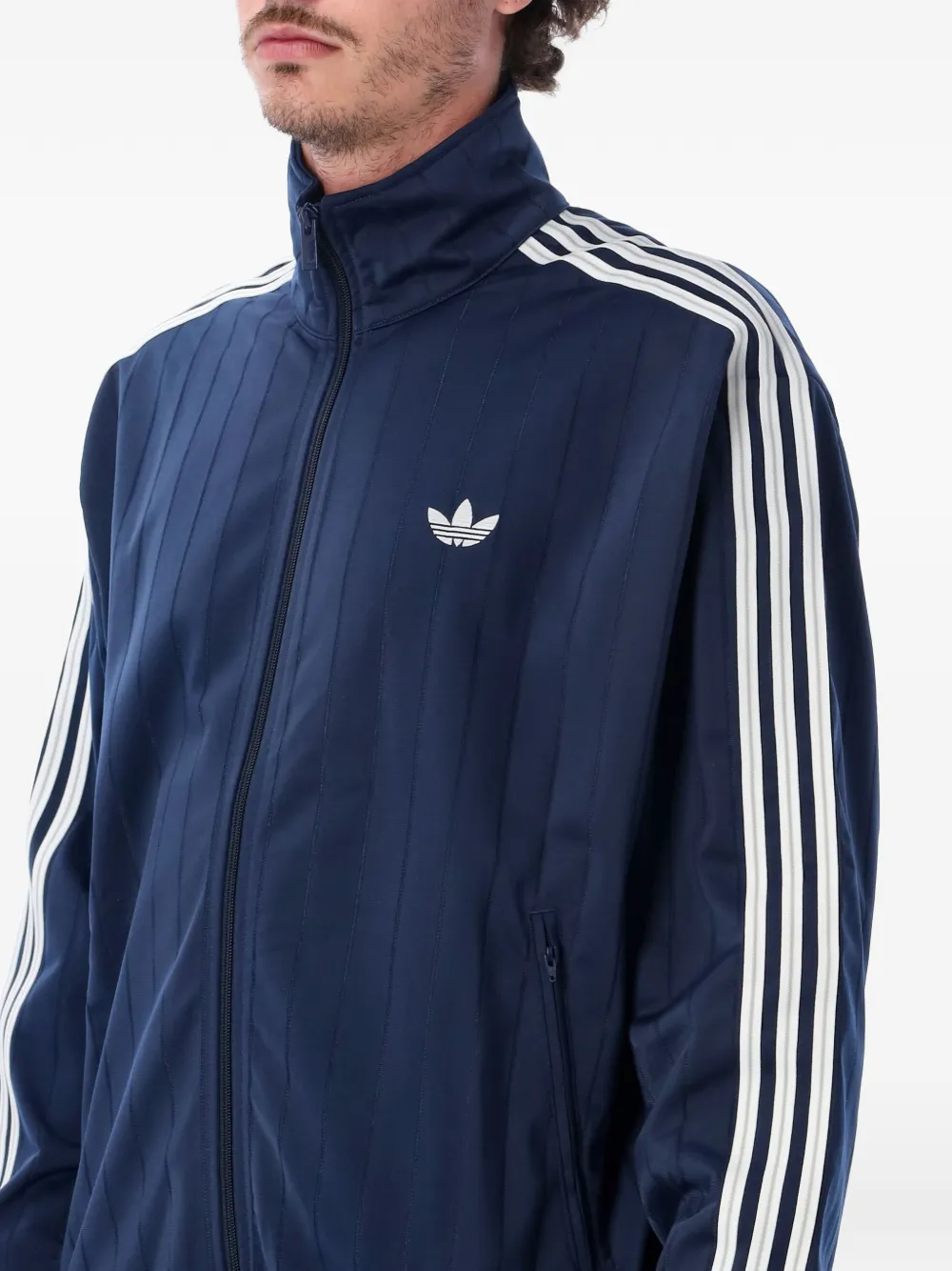 adidas Firebird zip-up bomber jacket Blauw