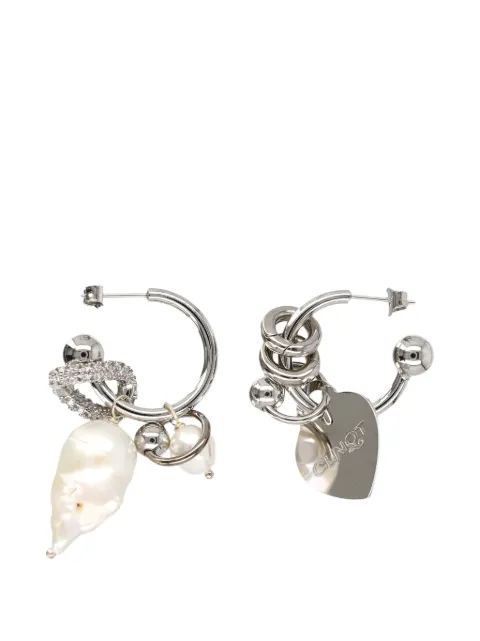 Justine Clenquet arracadas Aginese con perla