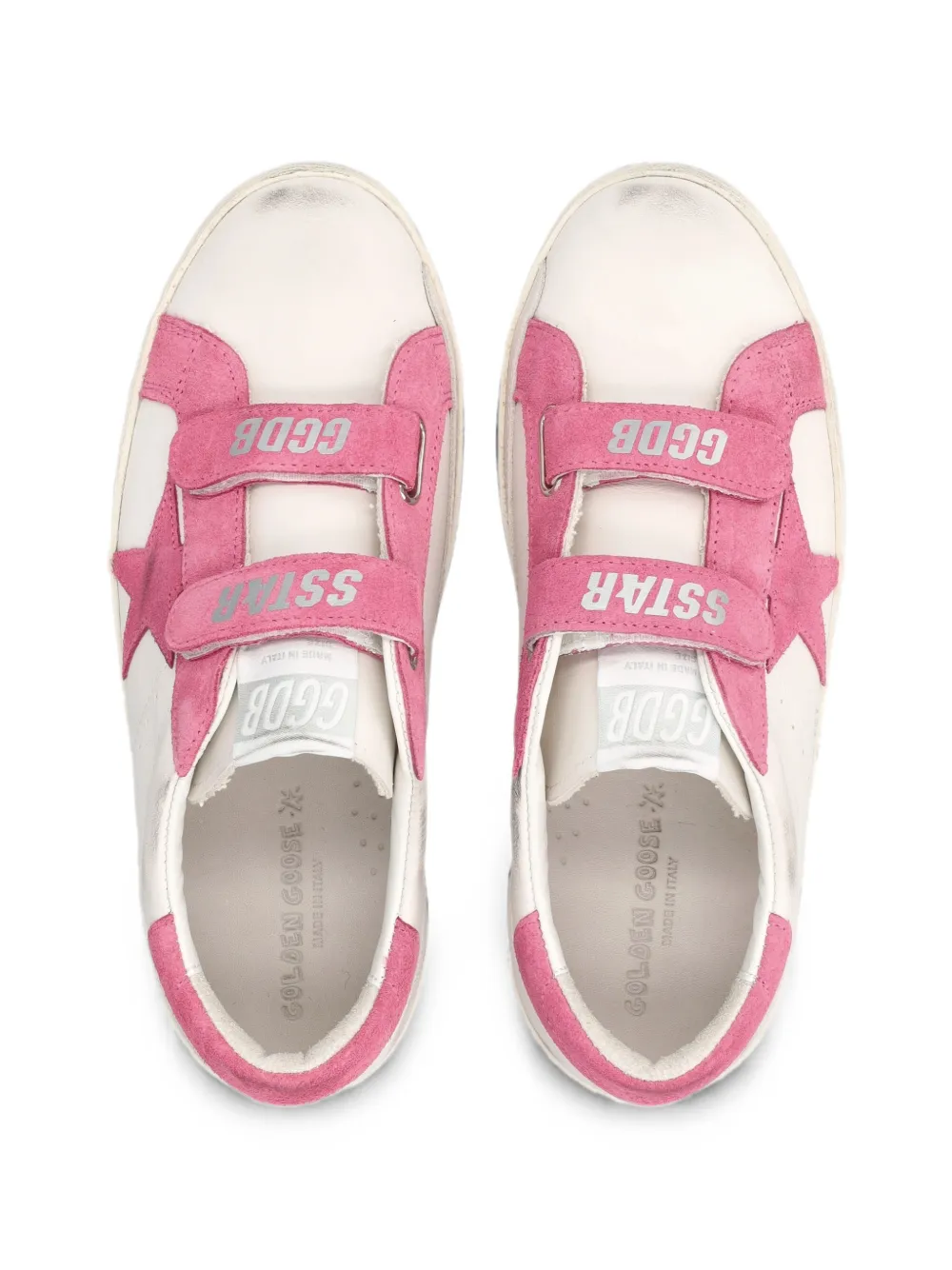 Golden Goose Kids Old School star-patch sneakers Wit