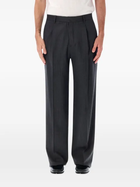 Lardini pleated pressed-crease trousers
