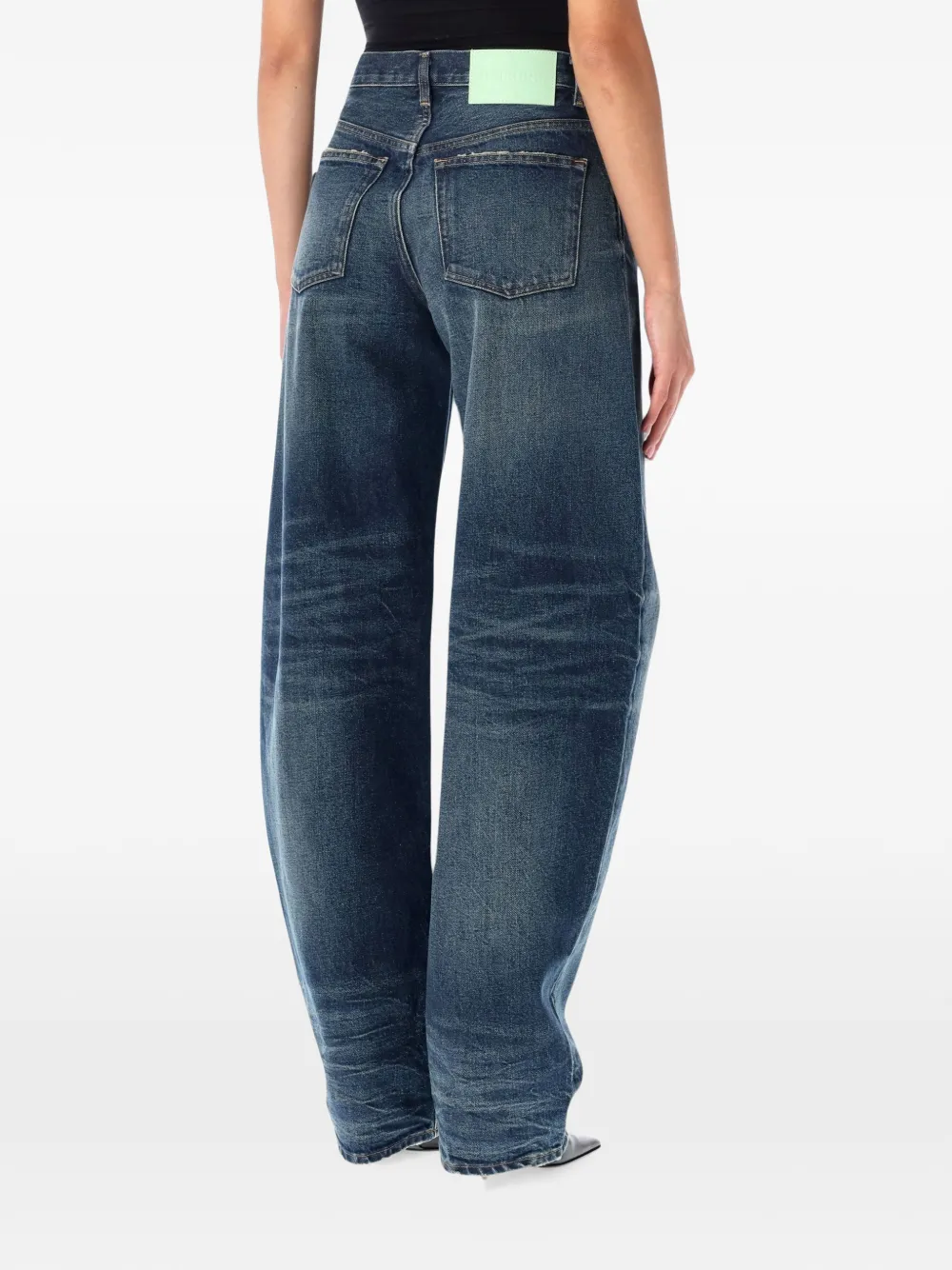 Haikure Bibi jeans met toelopende pijpen vervaagd effect en whisker-effect Blauw