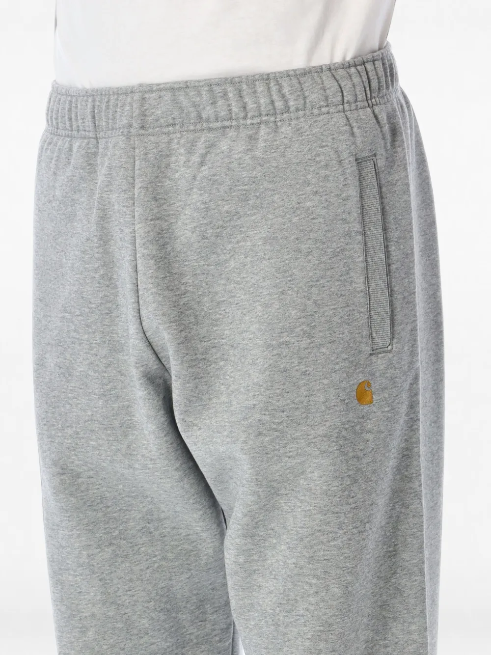 Carhartt WIP Chase trainingsbroek met geborduurd logo Grijs