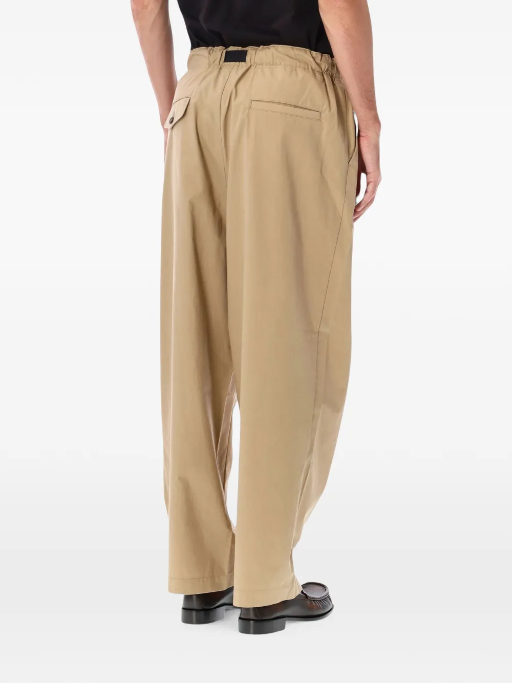 Comme des Garçons Homme Plooibroek met ceintuur Beige