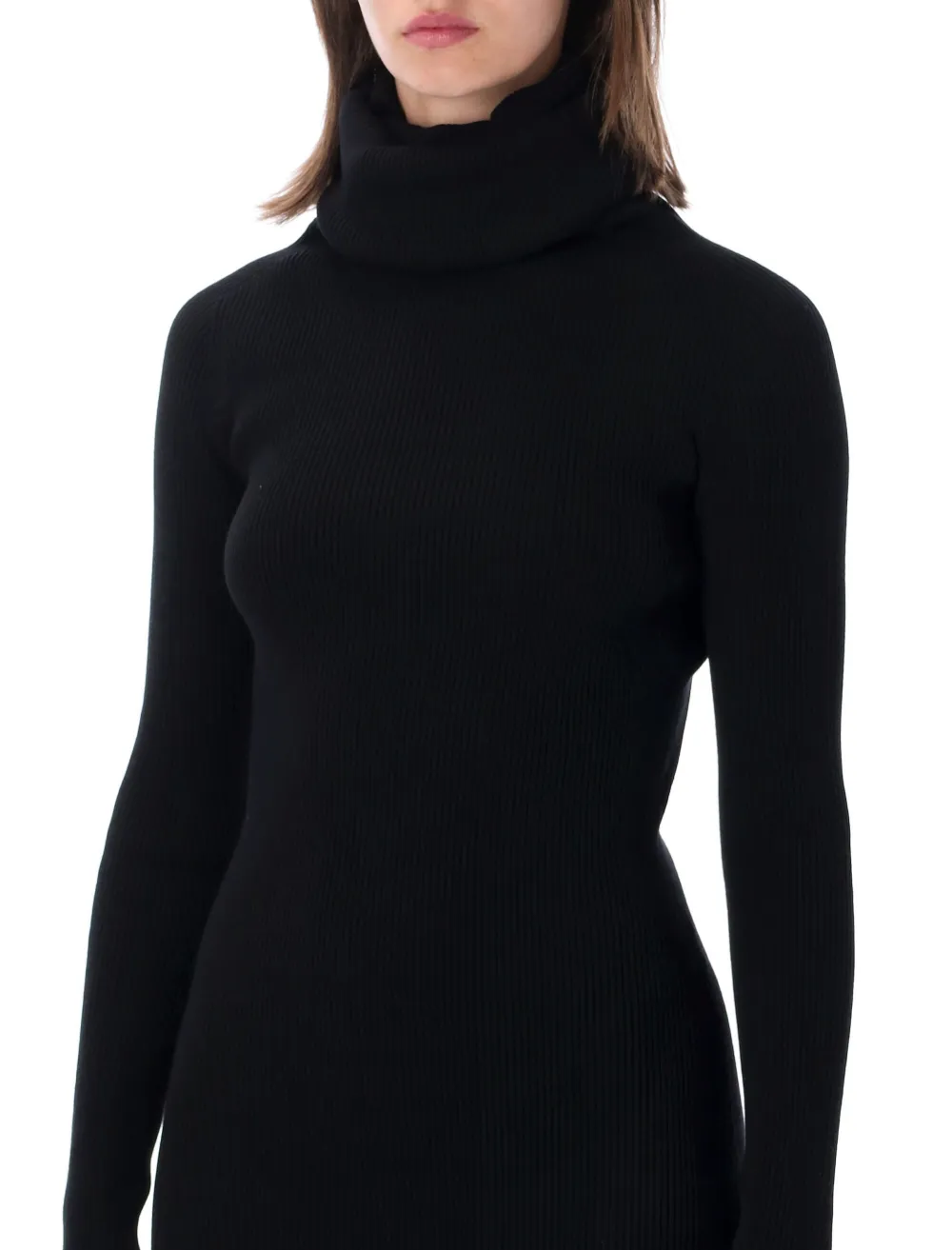 Rick Owens Ribgebreide jurk Zwart