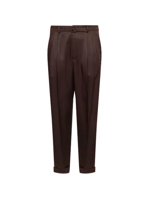 Saint Laurent belted pleated trousers