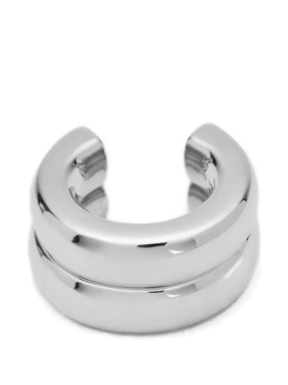 Neeka Studios The Ring stacked-effect open ring - Argento