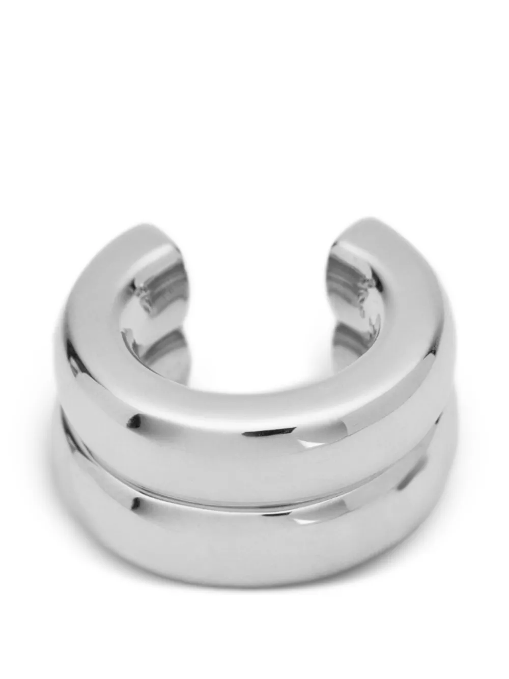 Neeka Studios The Ring stacked-effect open ring - Argento