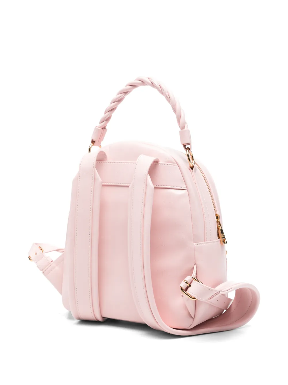 Love Moschino Rugzak met hartpatch en logoplakkaat Roze