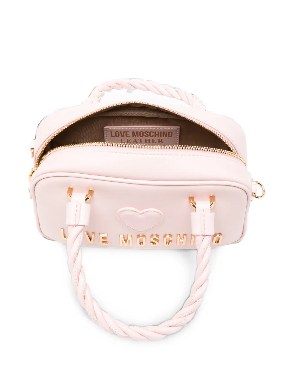 Love Moschino Shopper met hartpatch Roze