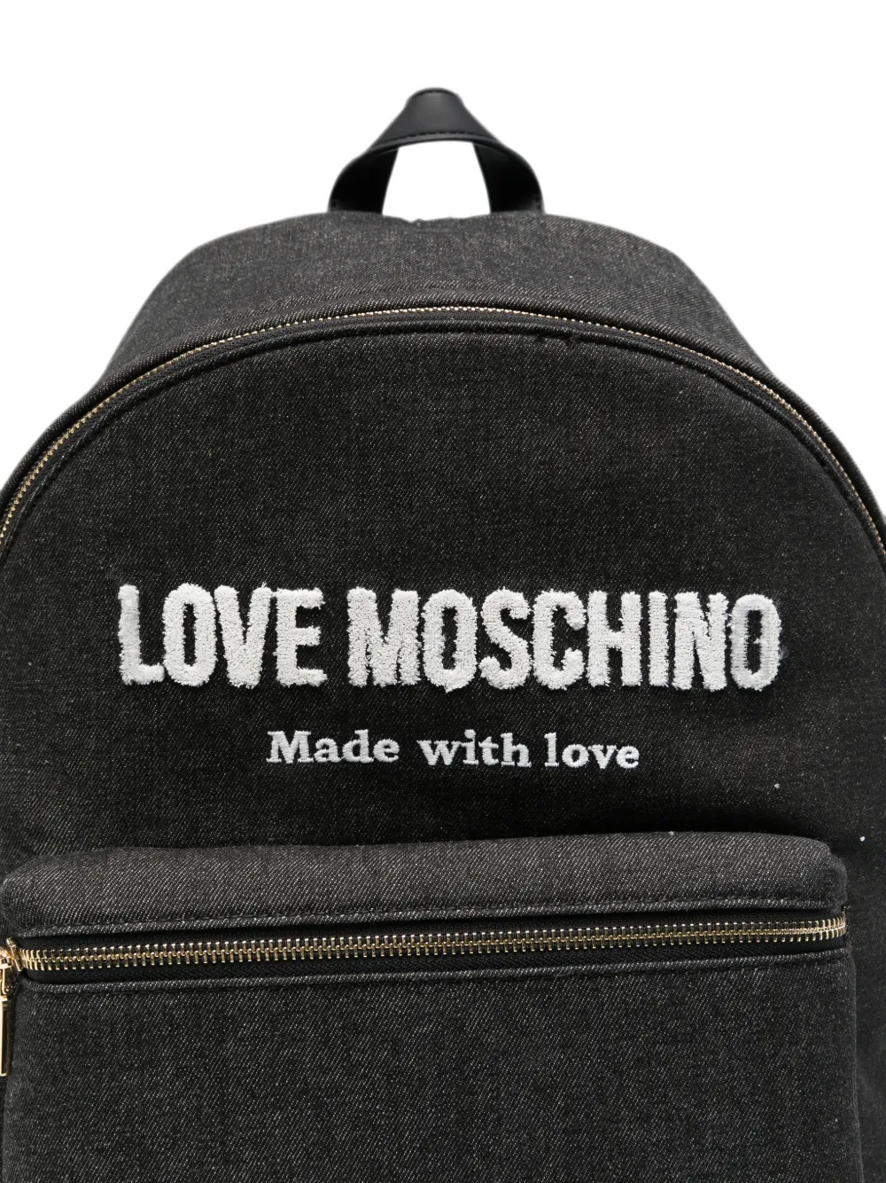 Love Moschino Rugzak met logopatch Zwart