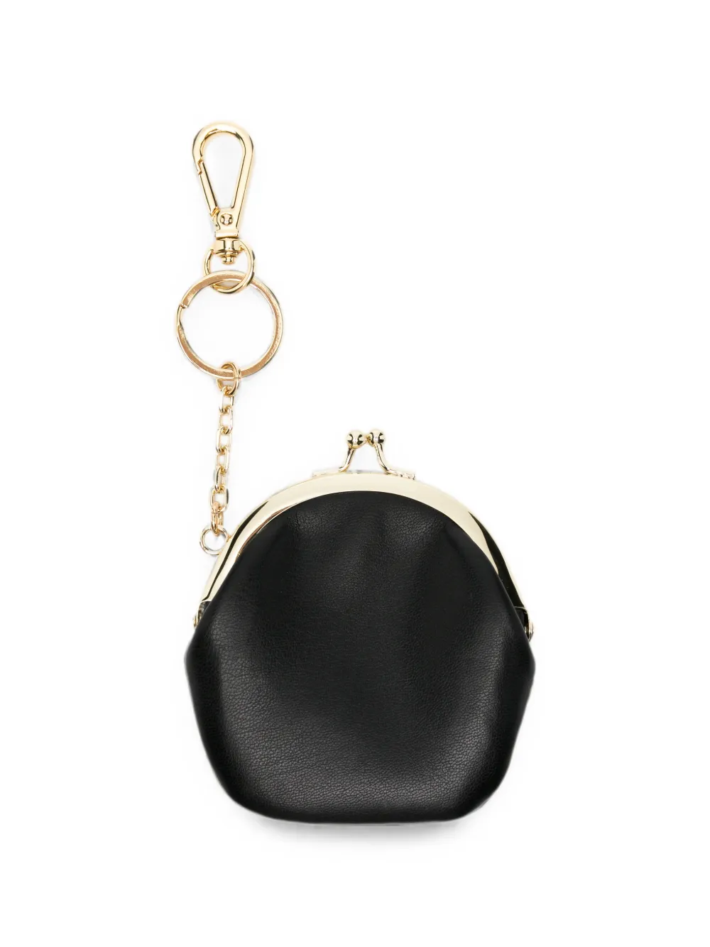 Love Moschino Portemonnee met logo-plakkaat en clipsluiting Zwart