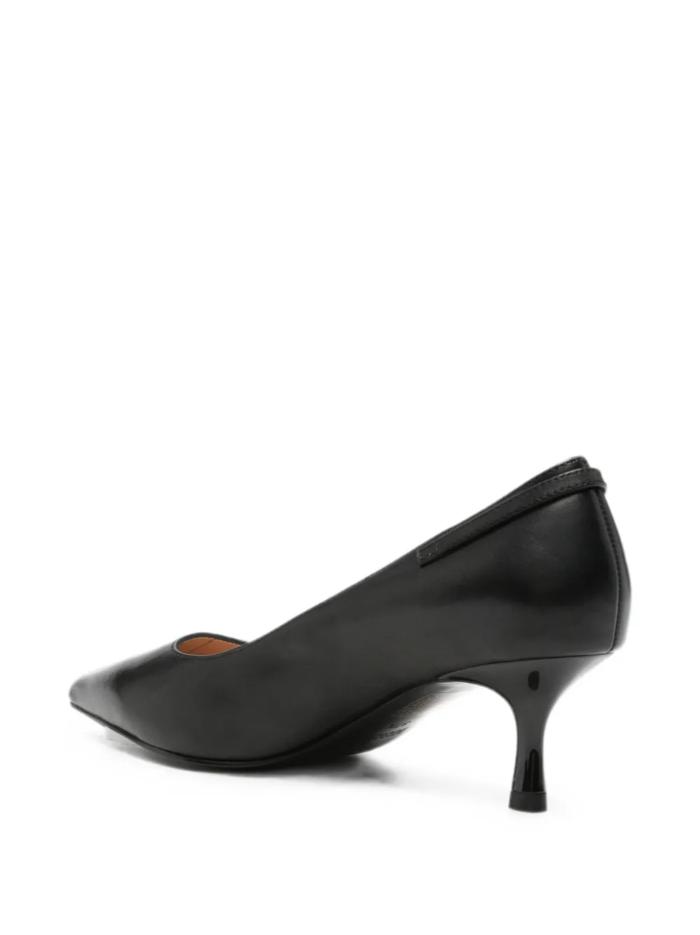 Love Moschino pointed-toe leather pumps Zwart