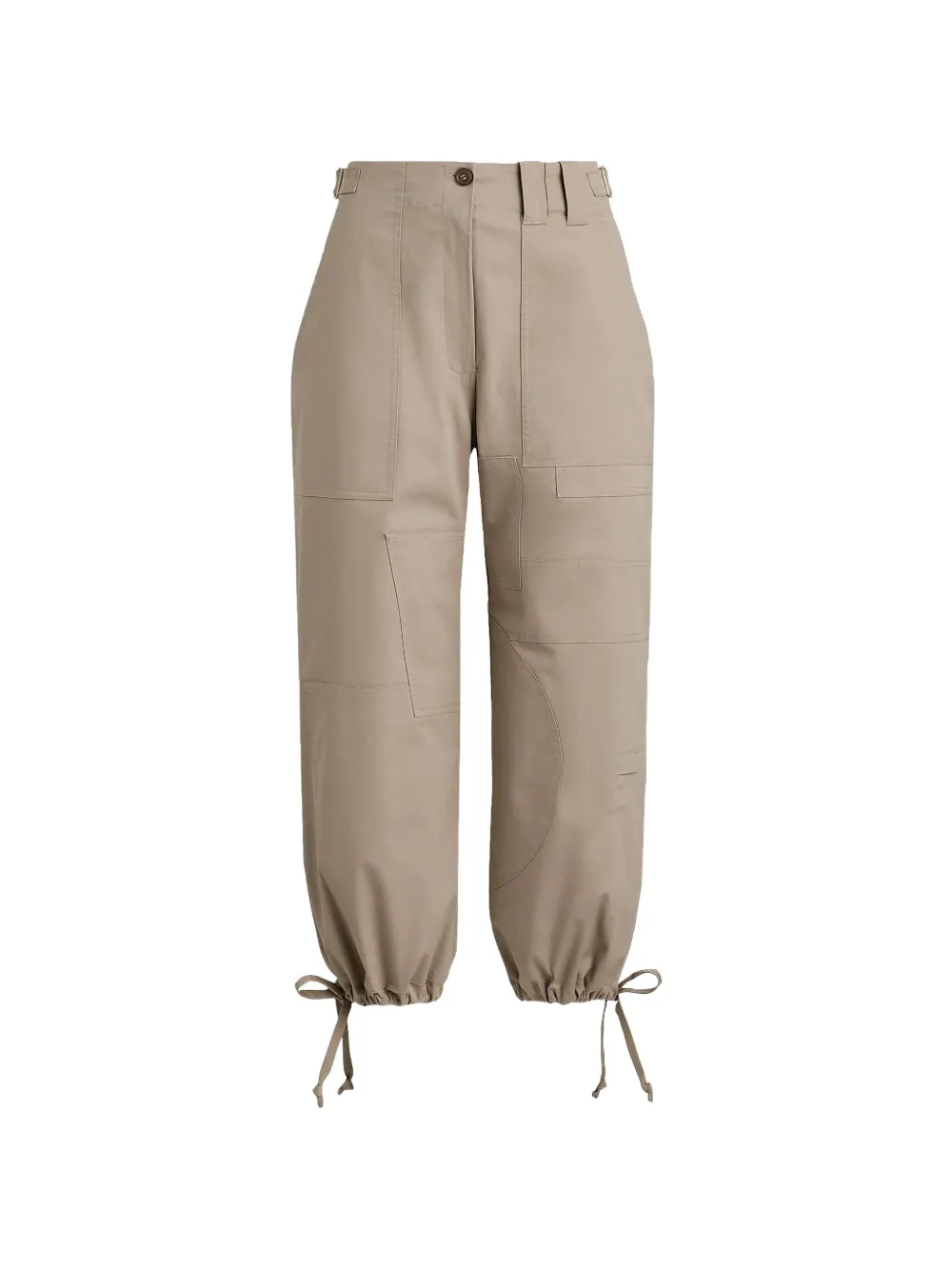 Scanlan Theodore patchwork drawstring cargo pants - Toni neutri