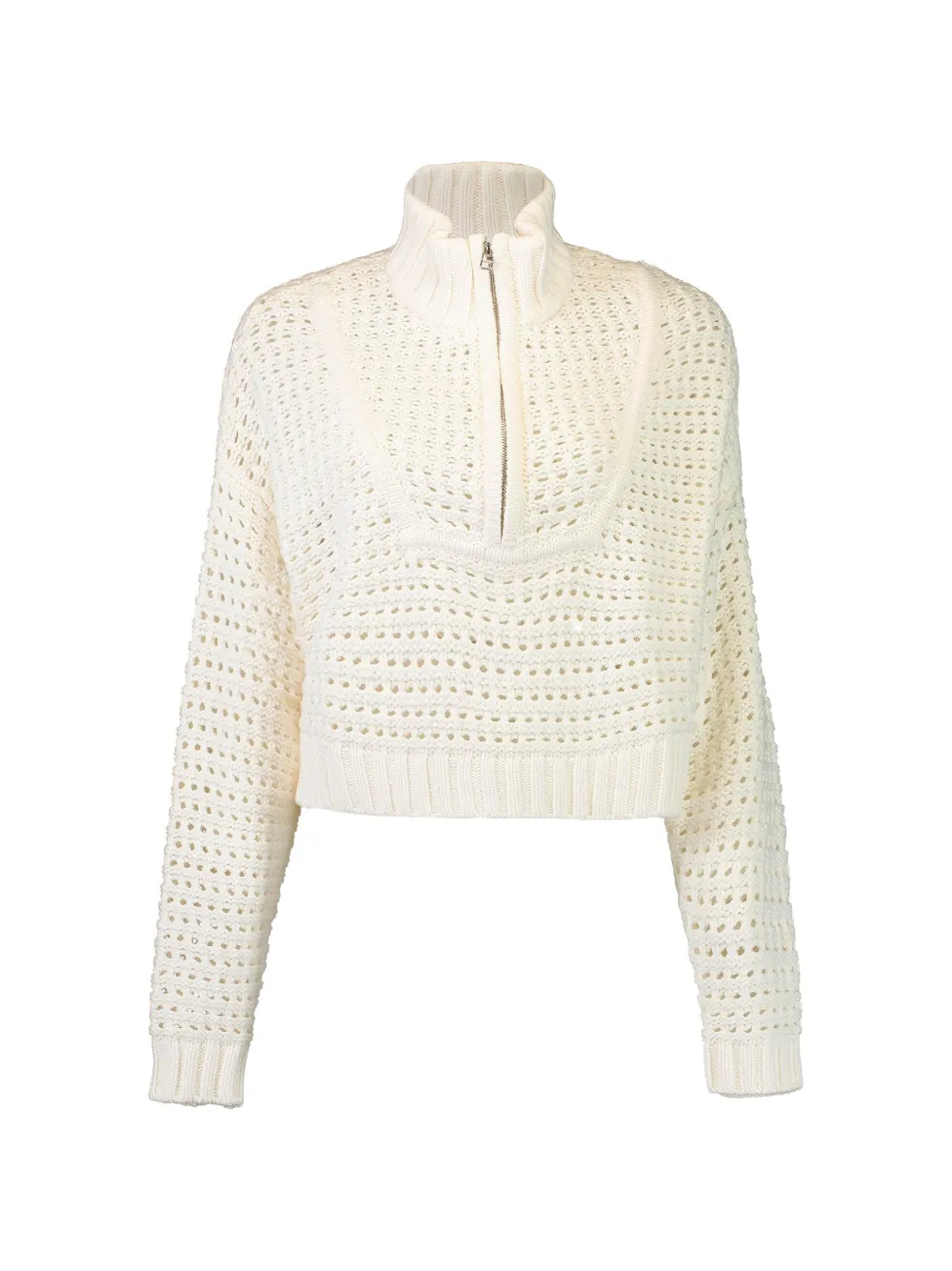 STAUD Hampton open-knit jumper - Bianco