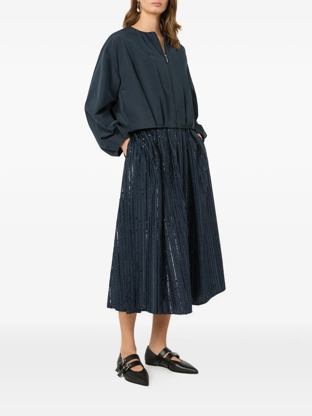 Weekend Max Mara Cropped jack met rits Blauw