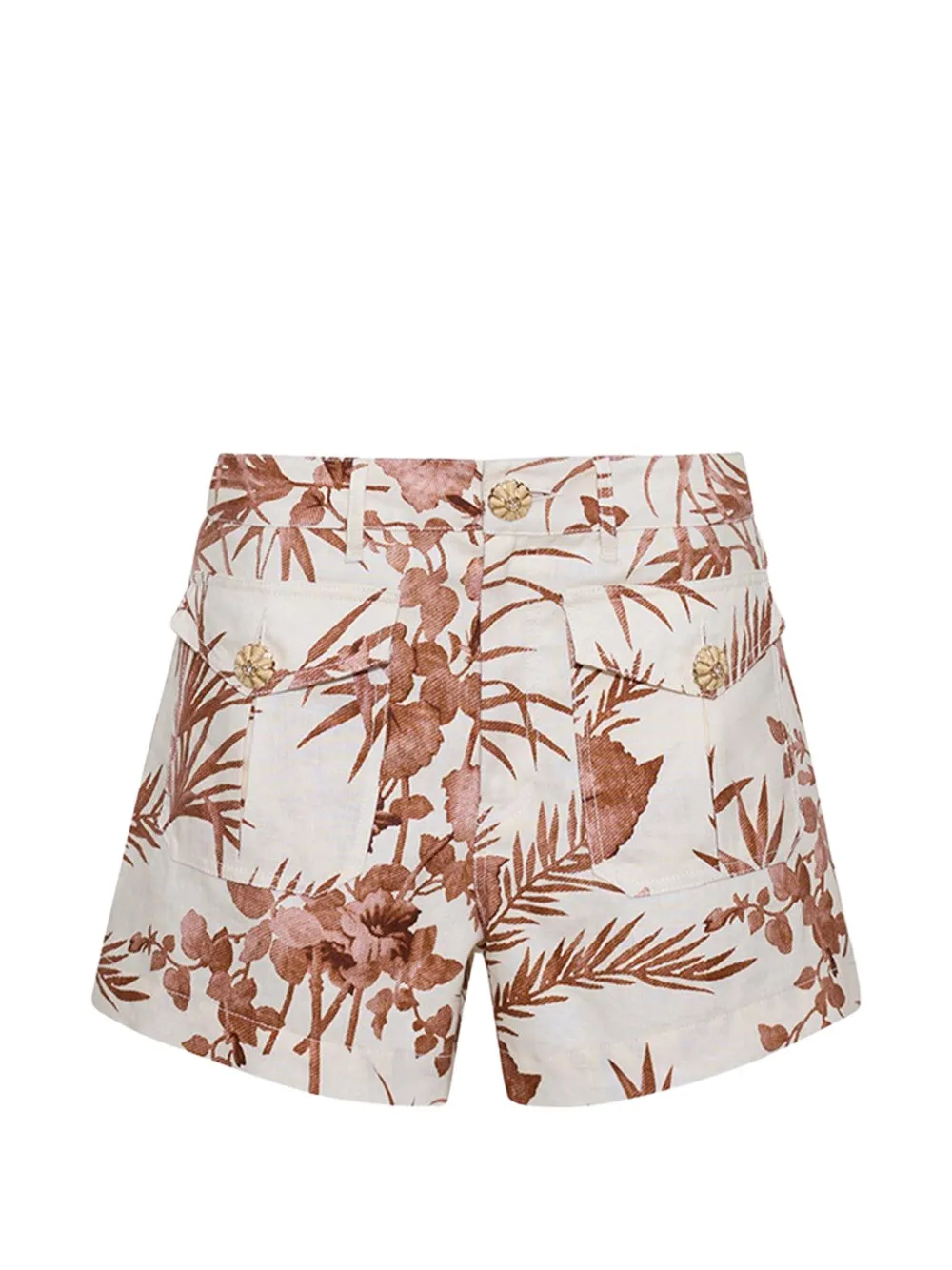 Cara Cara Xenia floral-print shorts - Nude