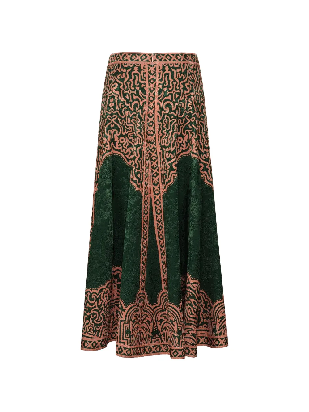 Johanna Ortiz Encanto De Isla rok met jacquard Groen