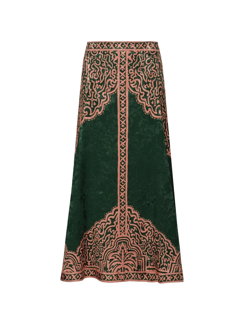 Johanna Ortiz Encanto De Isla rok met jacquard Groen