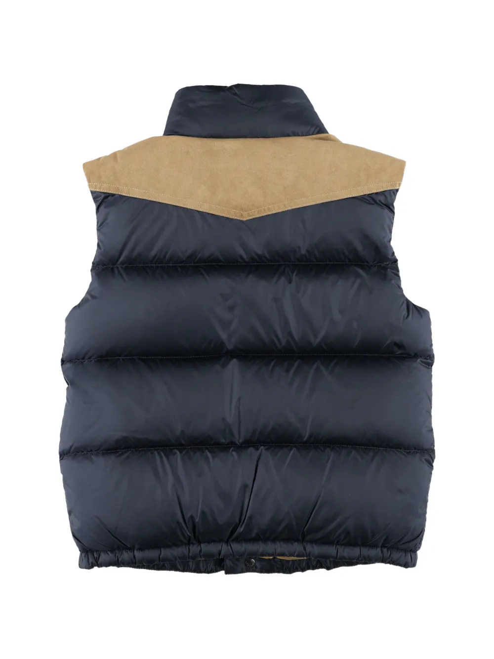 Moncler Enfant Stellaire gewatteerde bodywarmer met vlakken Blauw
