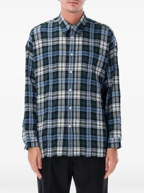 Sunflower Stable check-pattern button-down shirt