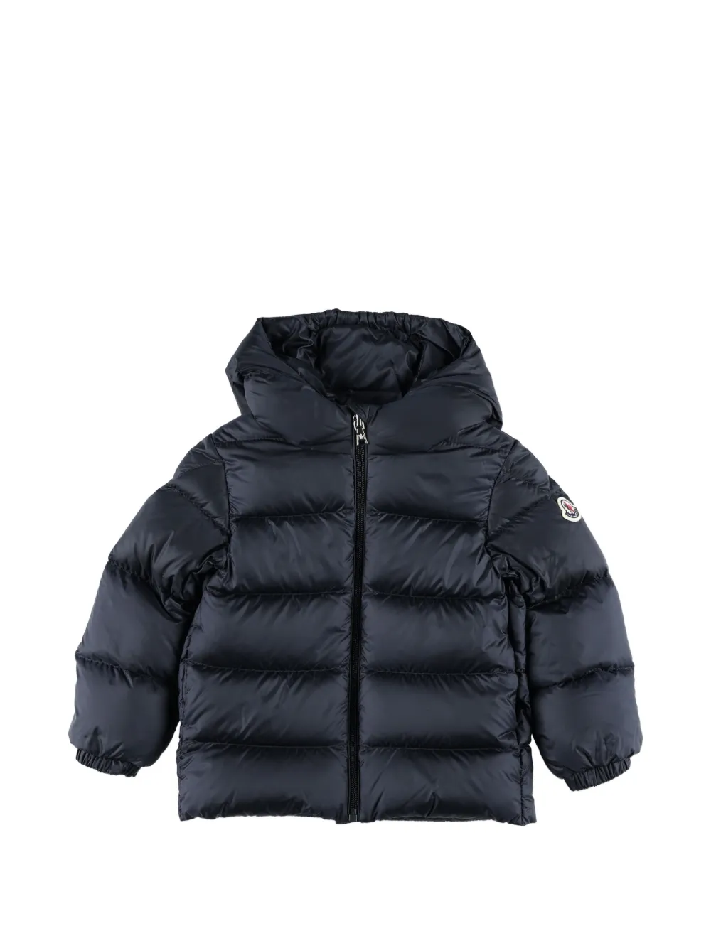 Moncler Enfant Gevoerd jack met capuchon Blauw