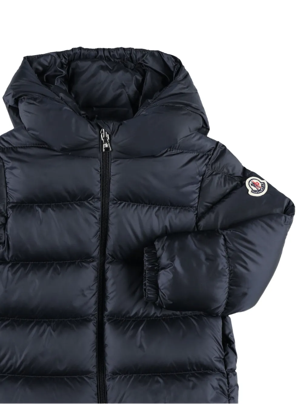 Moncler Enfant Gevoerd jack met capuchon Blauw