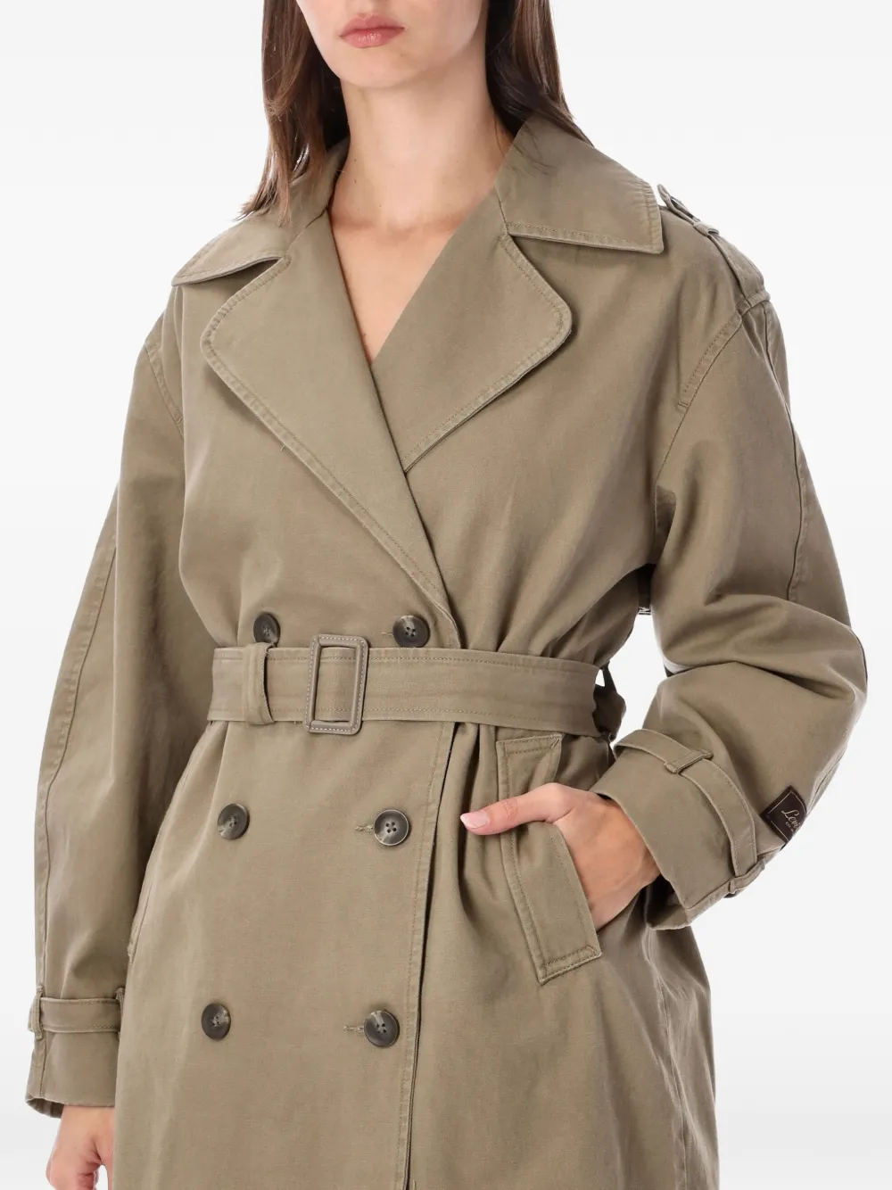 Levi's double-breasted belted trench coat - Tons neutres
