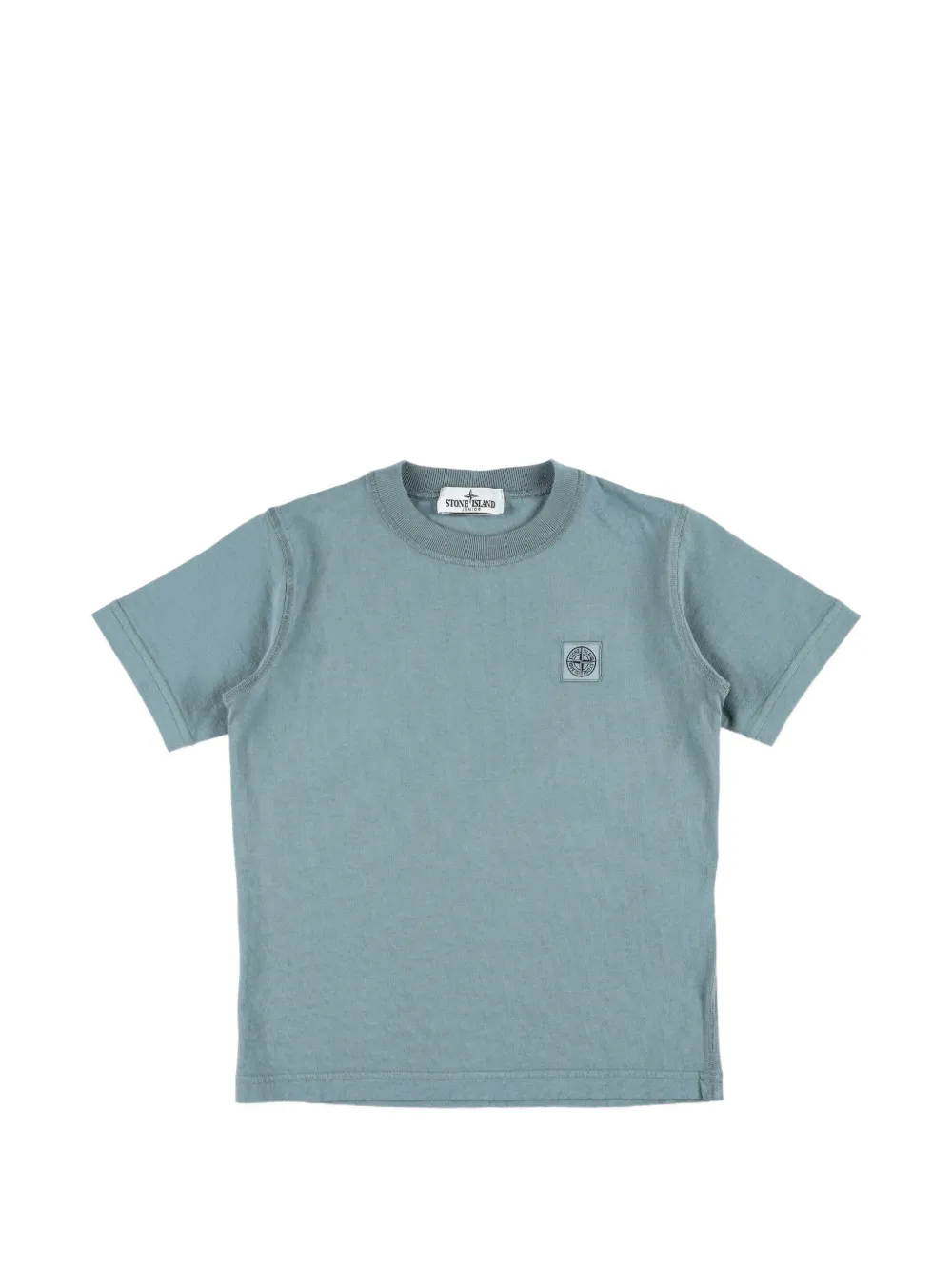 Stone Island Junior logo-patch T-shirt - Blu