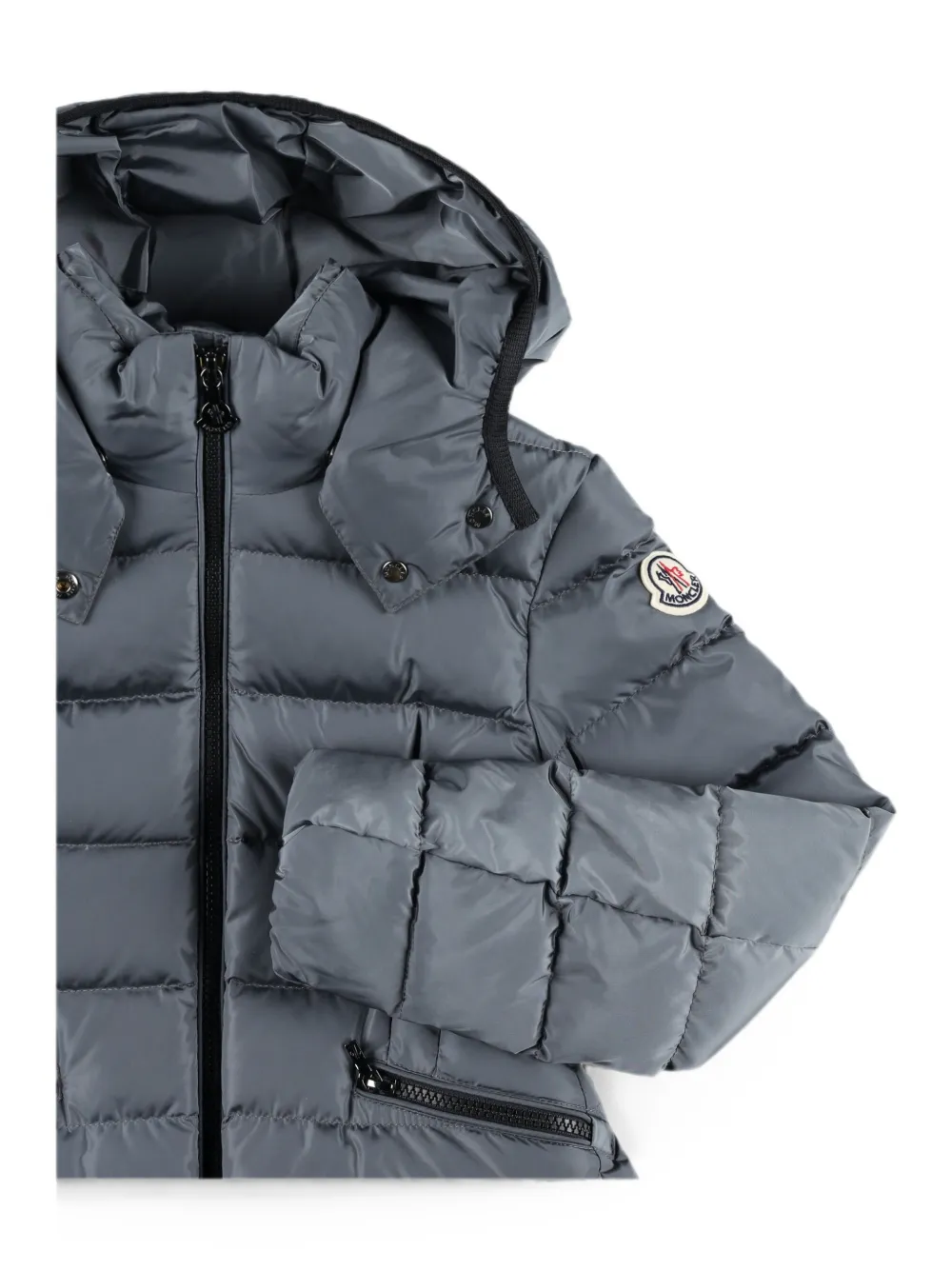 Moncler Enfant Jas met capuchon Grijs