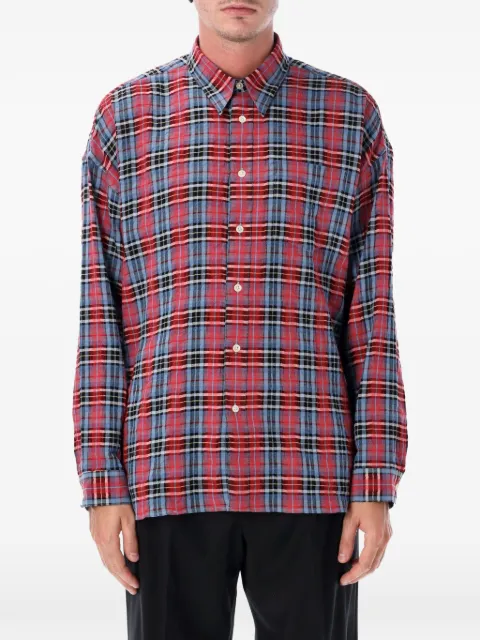 Sunflower Stable check-pattern button-down shirt