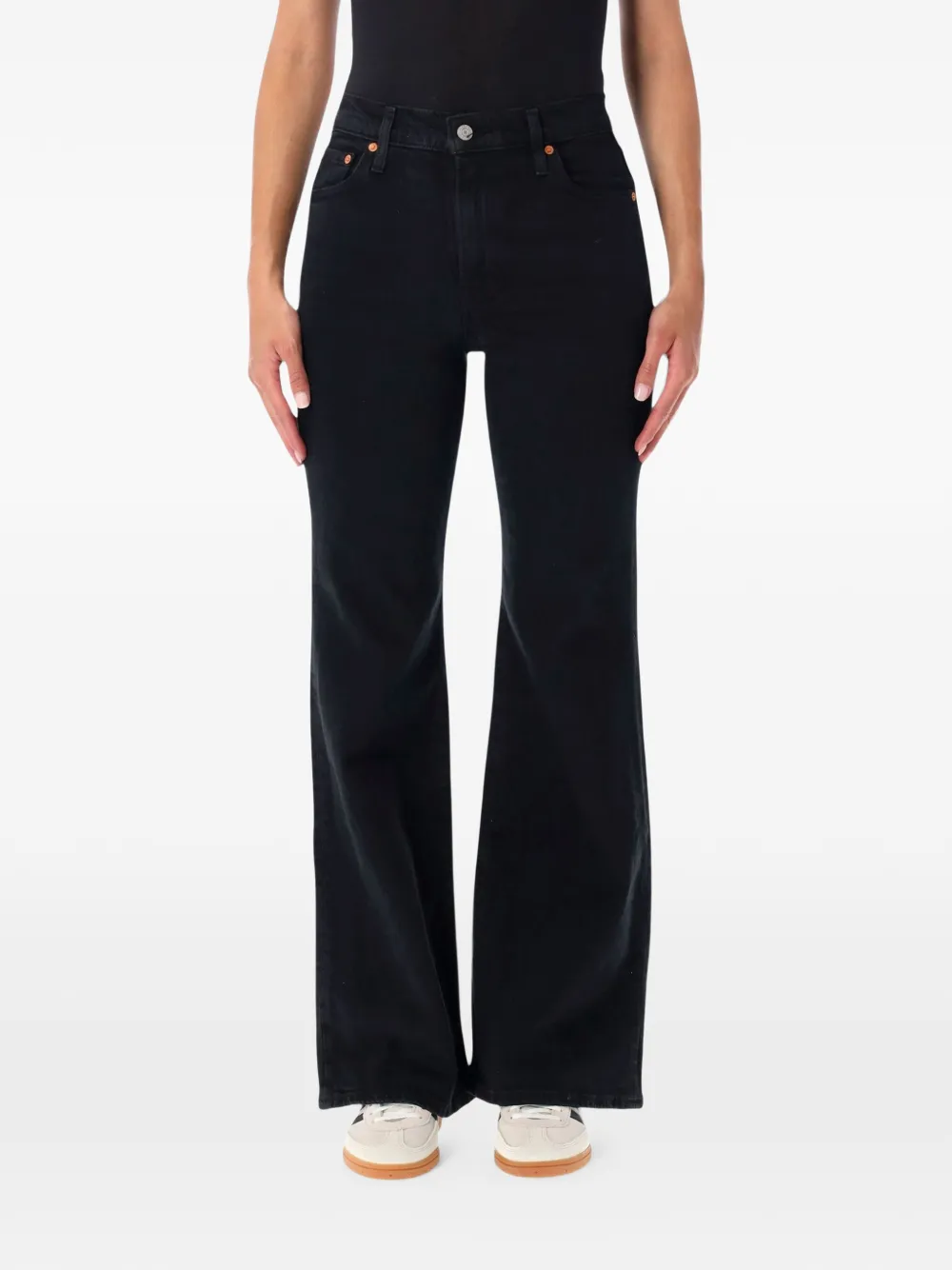 Levi's high-waisted flared jeans - Nero