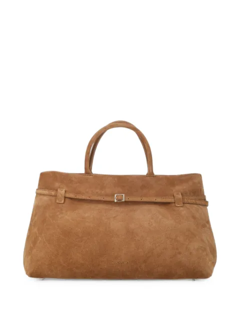 Manu Atelier Le Cambon 40 buckle-detail suede tote bag