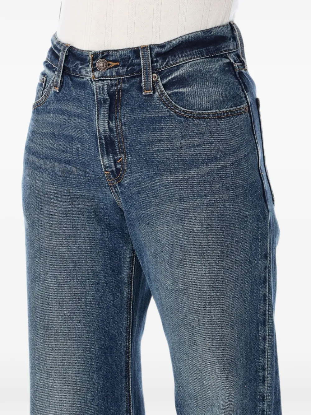 Levi's Jeans met vervaagd effect Blauw