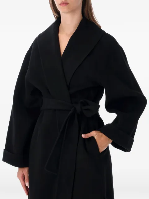 By Malene Birger belted shawl-collar coat